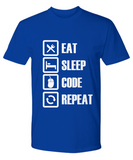 Eat, Sleep, CODE, Repeat shirt - The VIP Emporium
