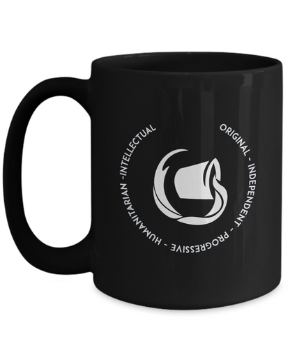 Aquarius Black Coffee Mug - Gift for Aquarian Star Sign - Birthday - Christmas - Horoscope - Zodiac symbol - Astrology - The VIP Emporium