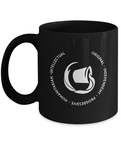 Aquarius Black Coffee Mug - Gift for Aquarian Star Sign - Birthday - Christmas - Horoscope - Zodiac symbol - Astrology - The VIP Emporium