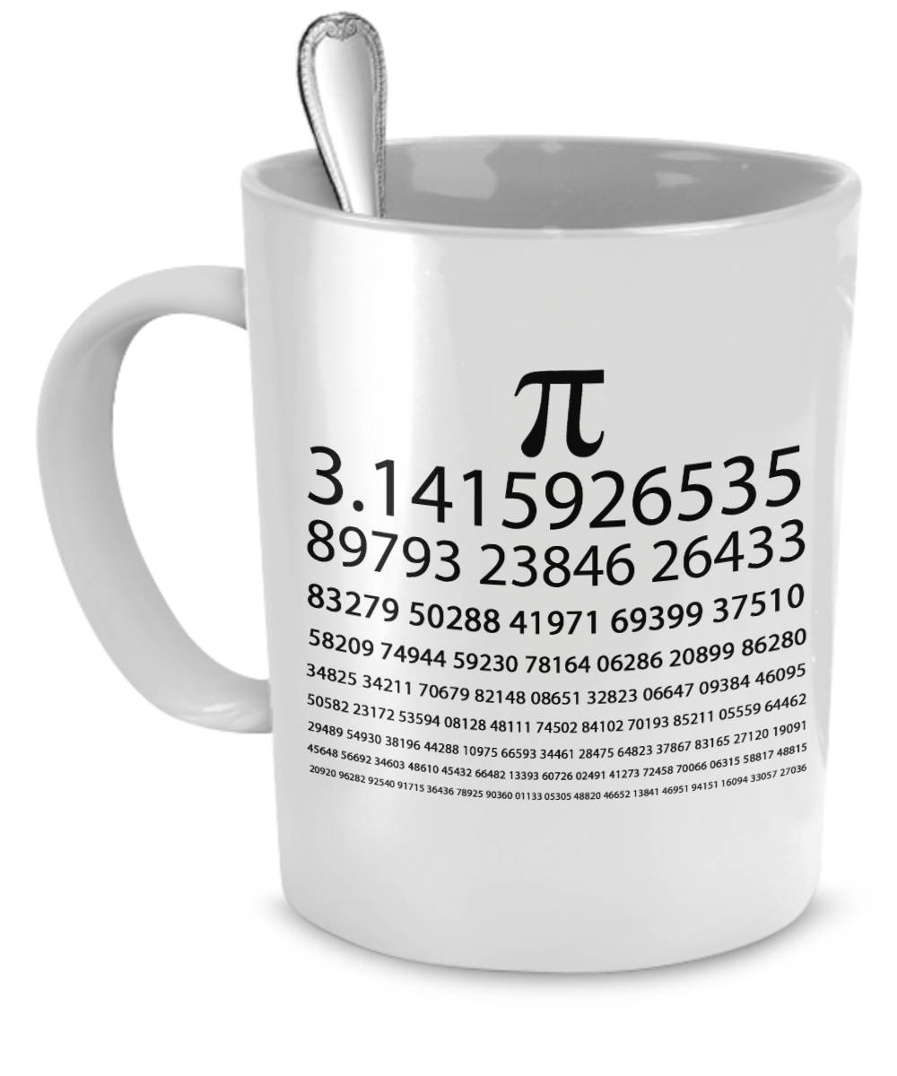 Pi Chart White Mug - The VIP Emporium