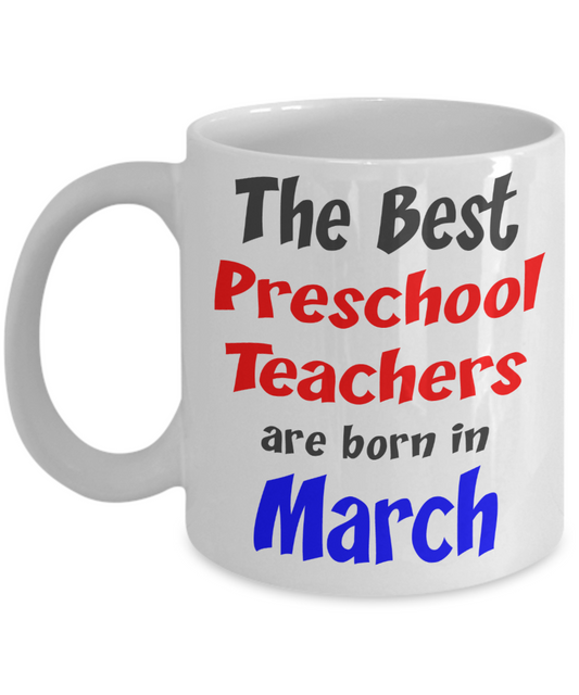 Preschool Teacher March Birthday Gift - The VIP Emporium