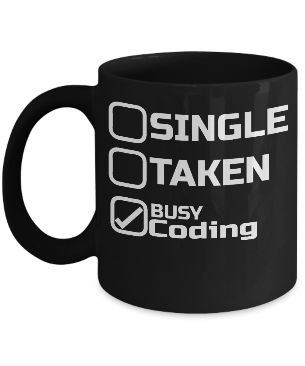 Gift for Coders and Programmers - Busy Coding Mug - The VIP Emporium