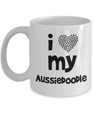 I Love My Aussiedoodle - Gift Mug for Aussiedoodle Mom or Dad - 11oz Quality Ceramic, Printed in USA - The VIP Emporium