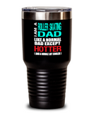Roller Skating Dad Insulated Tumbler - 20oz or 30oz - Hot and Cold Drinks - Funny Gift - The VIP Emporium