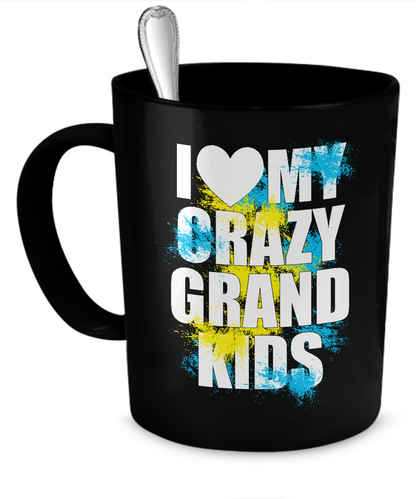 Crazy Grand Kids Mug - Grandma Gift - Gift for Papa - The VIP Emporium