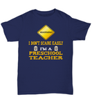 Preschool Teacher Halloween Shirt - I Don't Scare Easily - The VIP Emporium
