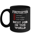 Firefighter Gift Mug - Best Job in the World - The VIP Emporium