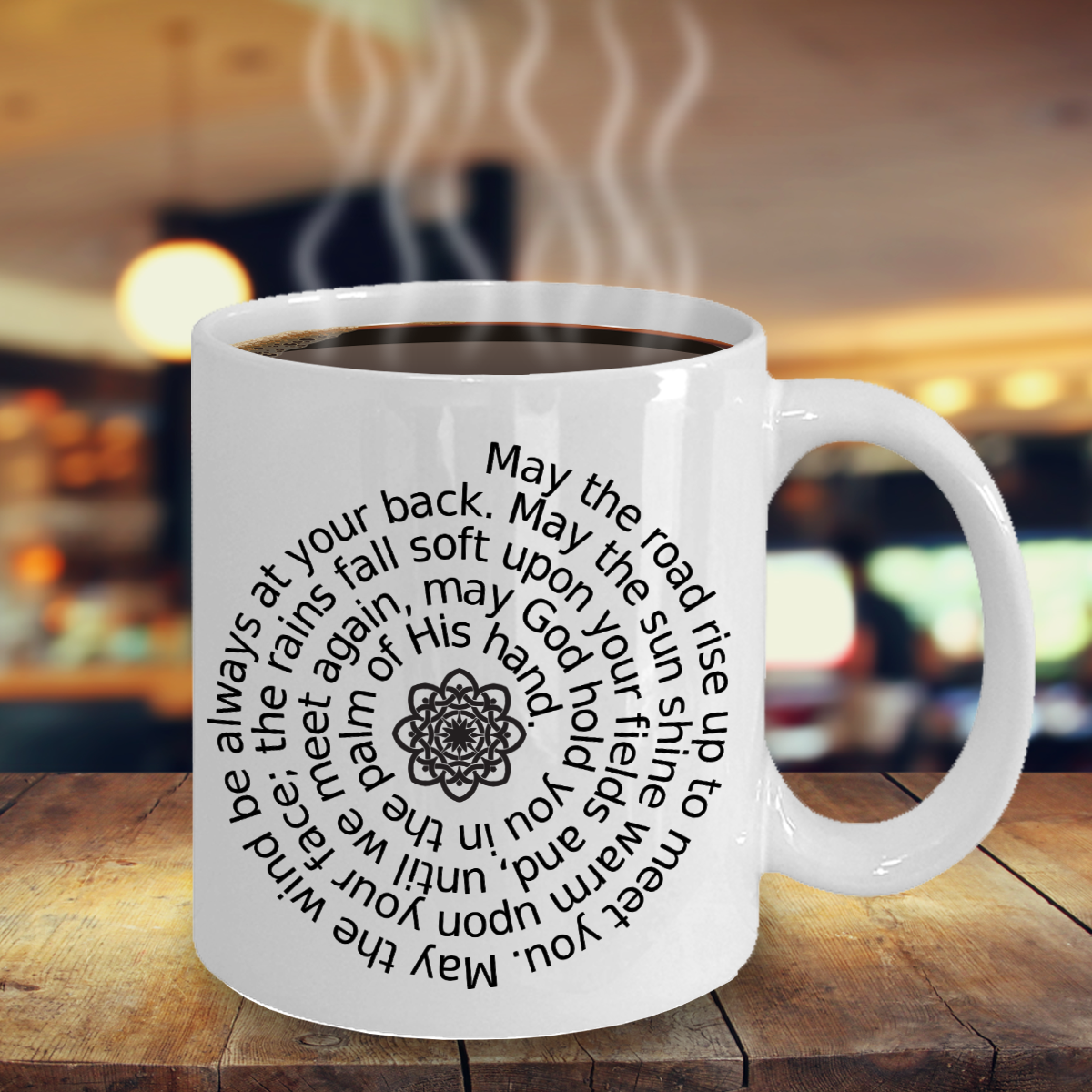 An Irish Blessing - White Ceramic with Celtic Knot - The VIP Emporium