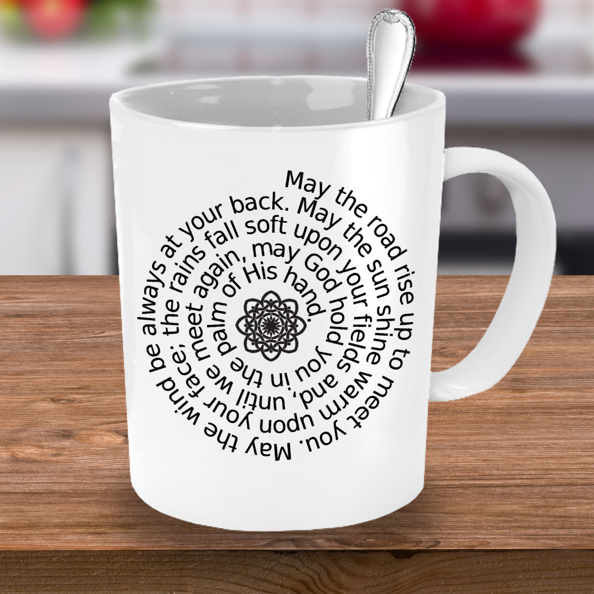 An Irish Blessing - White Ceramic with Celtic Knot - The VIP Emporium