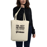 Glamma Gift - Eco Tote Bag - For Glamorous Gran - Retirement Gag Gift - Organic Cotton - The VIP Emporium