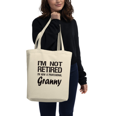 Granny Gift - Eco Tote Bag - Retiring Granny Gift - Retirement Gag Gift - 100% Certified Organic Cotton - The VIP Emporium