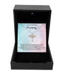 Grammy Gift Cross Necklace - Sterling Silver and Gold. Amazing Grammy