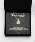 Soulmate Gift, Heart Knot Pendant Necklace, Gold and Silver