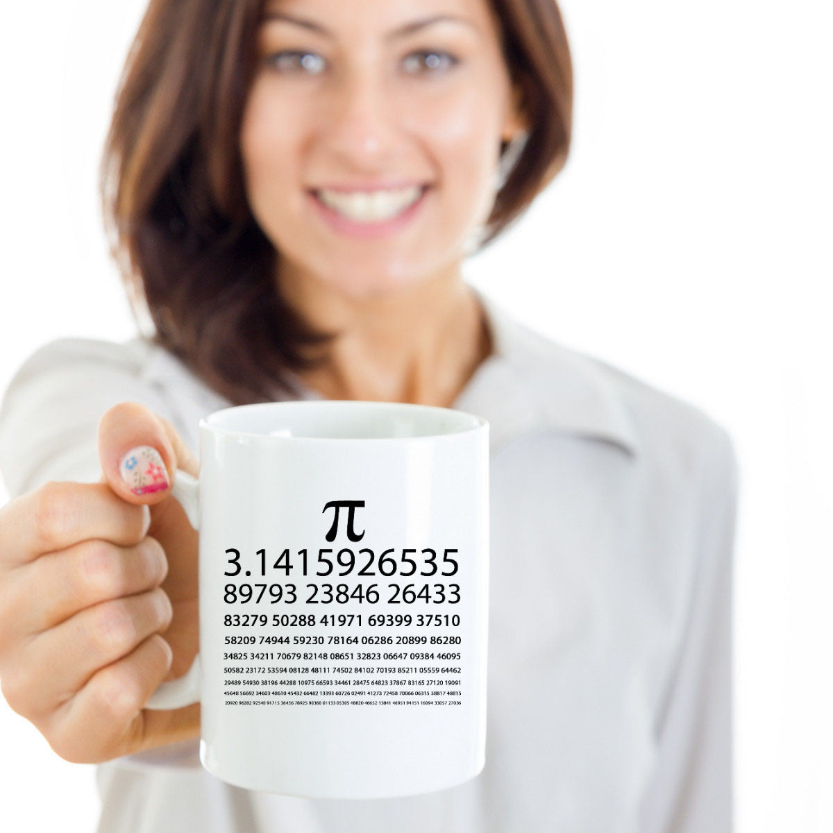 Pi Chart White Mug - The VIP Emporium