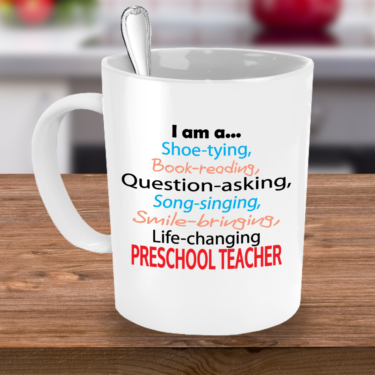 Life-changing Preschool Teacher - Appreciation Gift - 11oz Ceramic Mug - The VIP Emporium
