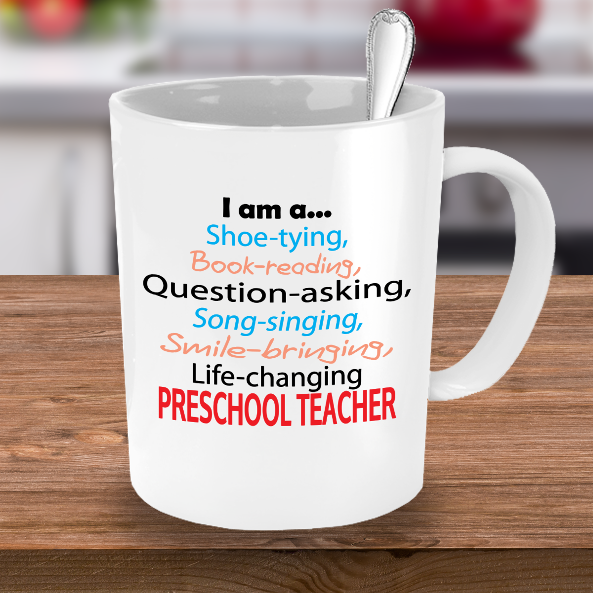 Life-changing Preschool Teacher - Appreciation Gift - 11oz Ceramic Mug - The VIP Emporium